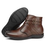 Bota Feminina em Couro Confort Lívia Pinhão - Conforto Premium e Estilo