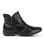 Bota Feminina FG em Couro Serena Preta - Elegância e Versatilidade