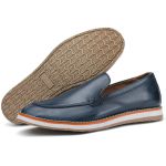 Sapato Masculino em Couro Viena Azul Marinho - Estilo Sofisticado