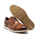 Sapato Masculino Casual em Couro Otago Caramelo - Versatilidade e Estilo
