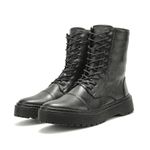 Coturno Feminino em Couro Cloe Long Street Preto – Design Urbano e Sofisticado