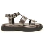 Sandália Flatform Feminina em Couro Iris Inox - Estilo e Conforto Elevado