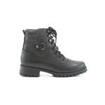 Coturno Feminino em Couro Tratorado Vermont Preto - Pegada Fashion e Conforto