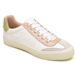 Tênis Feminino em Couro Luisa Branco Pistache - Estilo e Leveza
