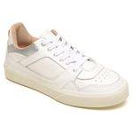 Tênis Feminino em Couro Luna Branco - Casual e Atemporal