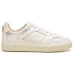 Tênis Feminino em Couro Luna Branco - Casual e Atemporal