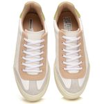 Tênis Feminino em Couro Luisa Branco Pistache - Estilo e Leveza