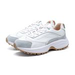 Tênis Sneaker Feminino em Couro Leticia Branco - Moderno e Versátil