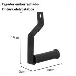 Estribo Aberto Crossover Par 20 x 16 Cm Aço Maciço Preto