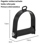 Estribo De Aço Com Giro Cross Over Para Academia Musculação Atividade Física Saúde Fitness
