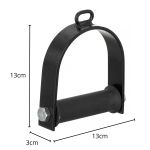 Estribo De Aço Com Giro Cross Over Para Academia Musculação Atividade Física Saúde Fitness