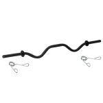 Barra w Musculação Oca Preto 120cm