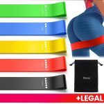 Faixas Elásticas Para Exercícios, Kit Com 5 Bandas De Resistência Para Tonificação Muscular, Treinamento Físico, Perda De Peso, Alongamento e Yoga