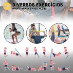 Faixas Elásticas Para Exercícios, Kit Com 5 Bandas De Resistência Para Tonificação Muscular, Treinamento Físico, Perda De Peso, Alongamento e Yoga