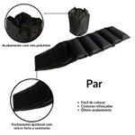 Caneleiras Par Fitness Nylon 9kg Resistente Wellness