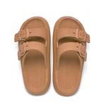 Chinelo Nuvem Ortopedico Tira Dupla Caramelo