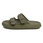 Chinelo Nuvem Ortopedico Tira Dupla Verde Militar 