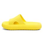 Chinelo Nuvem Slide Conforto Anatômico Leve Verão Unissex Amarelo