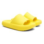 Chinelo Nuvem Slide Conforto Anatômico Leve Verão Unissex Amarelo