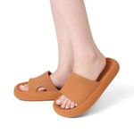 Chinelo Nuvem Slide Conforto Anatômico Leve Verão Unissex Marrom