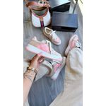 Tênis Feminino Gucci Screener em Plataforma Rosa