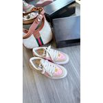 Tênis Feminino Gucci Screener em Plataforma Rosa