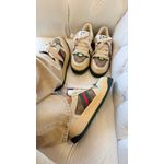 Tênis Feminino Gucci Screener em Plataforma Multicolor Verde