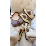 Tênis Feminino Gucci Screener em Plataforma Multicolor Verde