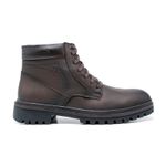 Coturno Adventure Bota Couro Masculino Tratorado Café