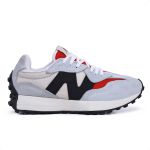 Tênis Casual Masculino New Balance 327 V1 Cinza/Preto/Vermelho