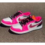 Tênis Nike Air Jordan 1 Low Rosa Glitter 