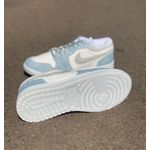 Tênis Nike Air Jordan 1 Low Cinza Azul Jeans Claro 
