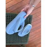 Chinelo De Dedo Nuvem Flatform Anatômico Plataforma Azul Claro 