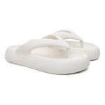 Chinelo De Dedo Nuvem Flatform Anatômico Plataforma Off White