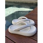 Chinelo De Dedo Nuvem Flatform Anatômico Plataforma Off White