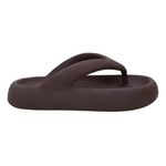 Chinelo De Dedo Nuvem Flatform Anatômico Plataforma Marrom