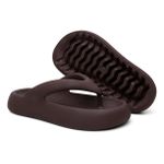 Chinelo De Dedo Nuvem Flatform Anatômico Plataforma Marrom