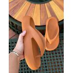 Chinelo De Dedo Nuvem Flatform Anatômico Plataforma Caramelo 