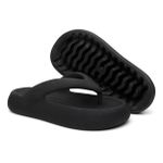 Chinelo De Dedo Nuvem Flatform Anatômico Plataforma Preto