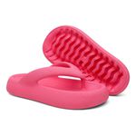 Chinelo De Dedo Nuvem Flatform Anatômico Plataforma Rosa