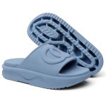 Papete Feminino Slide Nuvem Confortável Leve Macia Azul Claro 