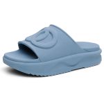 Papete Feminino Slide Nuvem Confortável Leve Macia Azul Claro 