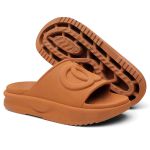 Papete Feminino Slide Nuvem Confortável Leve Macia Caramelo