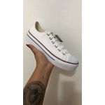 TÊnis Allstar Plataforma Lona Branco