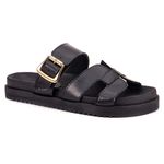 Sandalia Papete Feminino Birken com Fivela - Preta