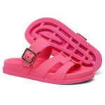 Sandalia Nuvem Microexpandido Feminino com Fivela - Rosa