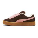 Tênis Casual Feminino Puma XL Suede Café Rosa 