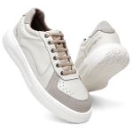 Sapatenis Firenze Couro Legitimo Solado Nuvem Ronco Ferraro - Off White