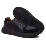 Sapatenis Firenze Couro Legitimo Solado Nuvem Ronco Ferraro - Black