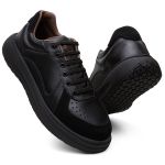 Sapatenis Firenze Couro Legitimo Solado Nuvem Ronco Ferraro - Black